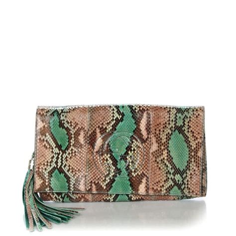 gucci soho python clutch|GUCCI Python Medium Soho Clutch Green .